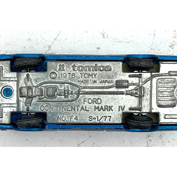 Vintage Tomica 1976 Ford Continental Mark IV Diecast Model Car Vehicle Toy - Picture 8 of 10